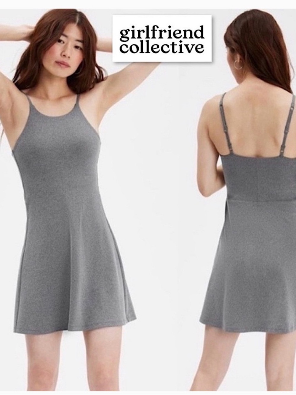 Girlfriend Collective Gray Active Dress
